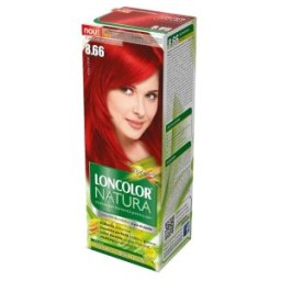 Set 3 x Vopsea de Par Permanenta Loncolor Natura 8.66 Rosu Coral, 100 ml