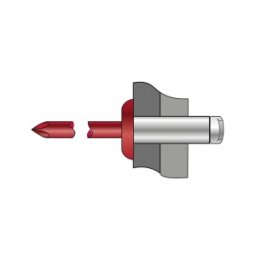 Set 500 x Pop-nituri Standard Cap Bombat Maron Ciocolatiu Aluminiu Otel-4 x 10 Ral 8017