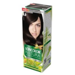 Set 3 x Vopsea de Par Permanenta Loncolor Natura 4.0 Castaniu, 100 ml