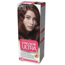 Set 3 x Vopsea de Par Permanenta Loncolor Ultra 5.34 Castaniu Scortisoara, 100 ml