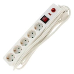 Set 2 x Prelungitor cu Protectie, 5 Prize, Sectiune Cablu 3 x 1.5 mm2, Lungime 5 m, Well