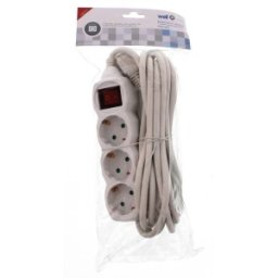 Set 2 x Prelungitor Electric cu Intrerupator, 3 Prize, Sectiune Cablu 3 x 1.5mm2, Lungime 5 m, Well