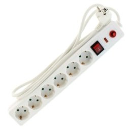 Set 2 x Prelungitor Electric cu Protectie, 6 Prize, Sectiune Cablu 3 x 1.5mm2, Lungime 3m, Well