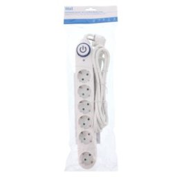 Set 2 x Prelungitor Electric, Protectie la Supratensiune, 6 Prize, Sectiune Cablu 3 x 1.5mm2, Lungime 3 m, Well