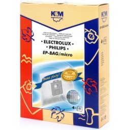 Set 2 x Sac Aspirator Electrolux-philIPs Universal (s-bag), Sintetic, 4x Saci, K&M