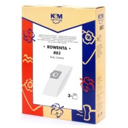 Set 2 x Sac Aspirator Rowenta ZR814, Hartie, 3x Saci, K&M