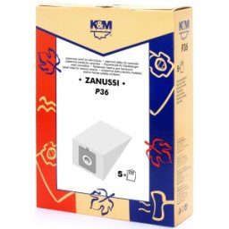 Set 2 x Sac Aspirator Zanussi 3321, 3341, Hartie, 5x Saci, K&M