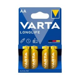 Set 2 x 4 Baterii Alcaline AA R6 Varta Longlife