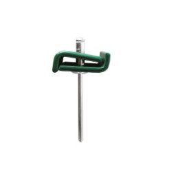 Set 100 x Clema de Inadire Panou Gard 20 x 2 mm, Vopsit RAL 6005