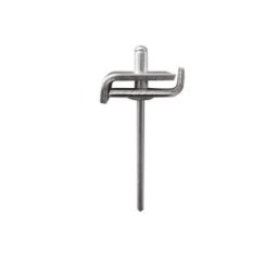 Set 100 x Clema Inadire Panou Gard 20 x 2 mm, Vopsit Zincat