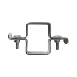 Set 5 x Brida Fixare Traseu pentru Stalpi Rectangulari Dimensiuni Stalp 60x40 Mm Acoperire Vopsit Ral 6005