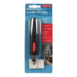 Set 2 x Radiera Electrica, 8 Radiere Incluse, Derwent