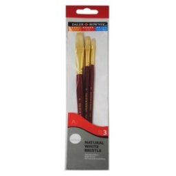 Set 2 x Pensule Ulei Simply Daler Rowney, 3 Bucati