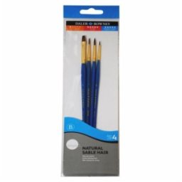 Set 2 x Pensule Acuarela Albastre, Simply Daler Rowney, 4 Bucati