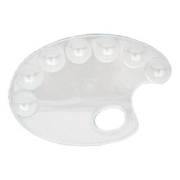 Set 4 x Paleta Pictura Plastic Transparent Ovala 17x24 cm CWR