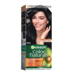 Set 3 x Vopsea de Par cu Amoniac Garnier Color Naturals 1 Negru