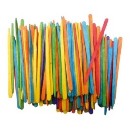 Seturi pentru Artizanat, Baghete din Lemn, 88 mm, 100 Bucati
