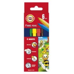 Markere Scolare Colectia Bees, 6 Culori