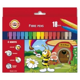 Markere Scolare Colectia Bees, 18 Culori