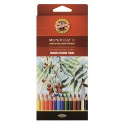 Creioane Colorate Aquarell, Colectie Fructe, 12 Culori