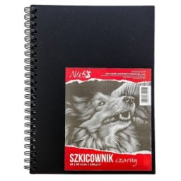 Caiet de Schite cu Hartie Neagra, Koh-I-Noor Niki, A4, 30 File, Spira