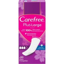 Set 8 x 20 Absorbante Zilnice Carefree Panty Plus Large Fresh