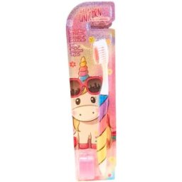 Set 3 x Periuta de Dinti Naturaverde Kids Be a Unicorn, pentru Copii, cu Peri Medii