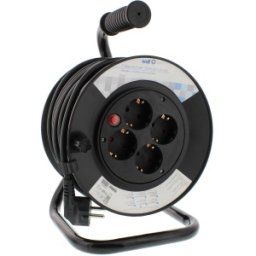 Set 3 x Prelungitor de Exterior cu Derulator, cu Termosiguranta si 4 Prize, IP20, Sectiune Cablu 3 x 1.5mm2, Lungime 25 m, Well