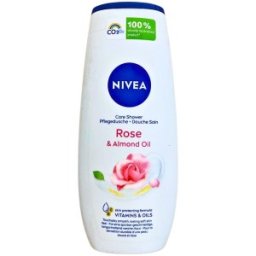 Set 3 x Gel de Dus Nivea Care Rose & Almond Oil, cu Trandafiri si Ulei de Migdale, 250 ml