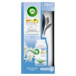 Set 3 x Odorizant de Camera Air Wick Freshmatic, Aparat si Rezerva Cool Linen 250 ml