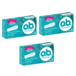 Set 2 x Tampoane OB Procomfort Mini, 16 Bucati / Cutie, 3 Cutii