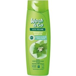 Sampon Wash&Go cu Extract de Urzica, pentru Par cu Tendinta de Rupere, 360 ml