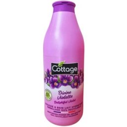 Set 2 x Gel de Dus si Lapte de Baie Cottage cu Violete, 750 ml
