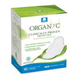Absorbante Intime din Bumbac Organic pentru Zi, 10 Buc, Organyc Bio