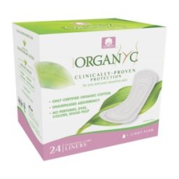 Absorbante Zilnice Subtiri din Bumbac Organic, 24 Buc, Organyc Bio