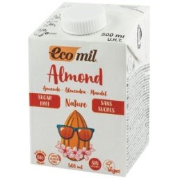 Bautura Vegetala BIO de Migdale Natur, fara Zahar, 500 ml, Ecomil