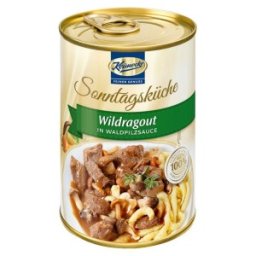 Ragu de Vanat in Sos de Ciuperci Salbatice, 400 g, Keunecke