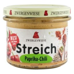 Crema Tartinabila BIO Vegetala cu Paprika si Chili, 180 g, Zwergenwiese