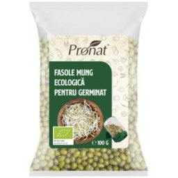 Fasole Mung BIO pentru Germinat, 100 g, Pronat