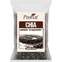 Seminte de Chia BIO, 250 g, Pronat