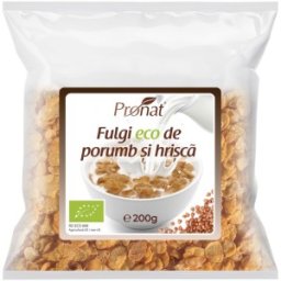 Set 3 x Fulgi Bio de Porumb si Hrisca, 200 g