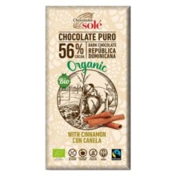 Set 2 x Ciocolata Neagra BIO cu Scortisoara, 100 g, Chocolates Sole