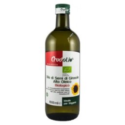Set 2 x Ulei Bio din Seminte de Floarea Soarelui pentru Prajit, Crudolio, 1000 ml