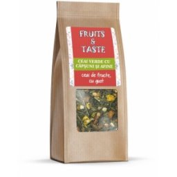 Set 2 x Ceai de Fructe, Ceai Verde cu Capsuni si Afine, 80 g, Pronat