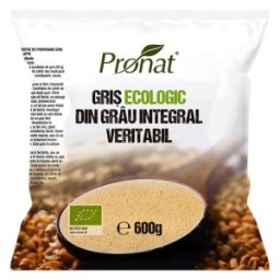 Set 2 x Gris BIO din Grau Integral Veritabil, 600 g, Pronat