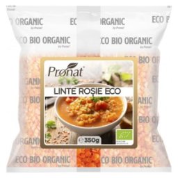 Set 2 x Linte Rosie BIO, 350 g, Pronat