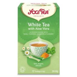 Set 2 x Ceai Bio Alb cu Aloe Vera, Yogi Tea, 17 Plicuri, 30.6 g