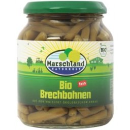 Set 2 x Fasole Verde BIO, 340 / 185 g, Marschland Naturkost