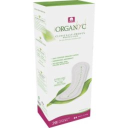 Set 2 x 20 Absorbante Zilnice Maxi din Bumbac Organic, Organyc Bio