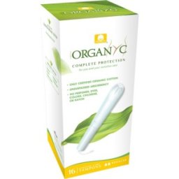 Set 2 x 16 Tampoane din Bumbac BIO cu Aplicator Regular, Organyc